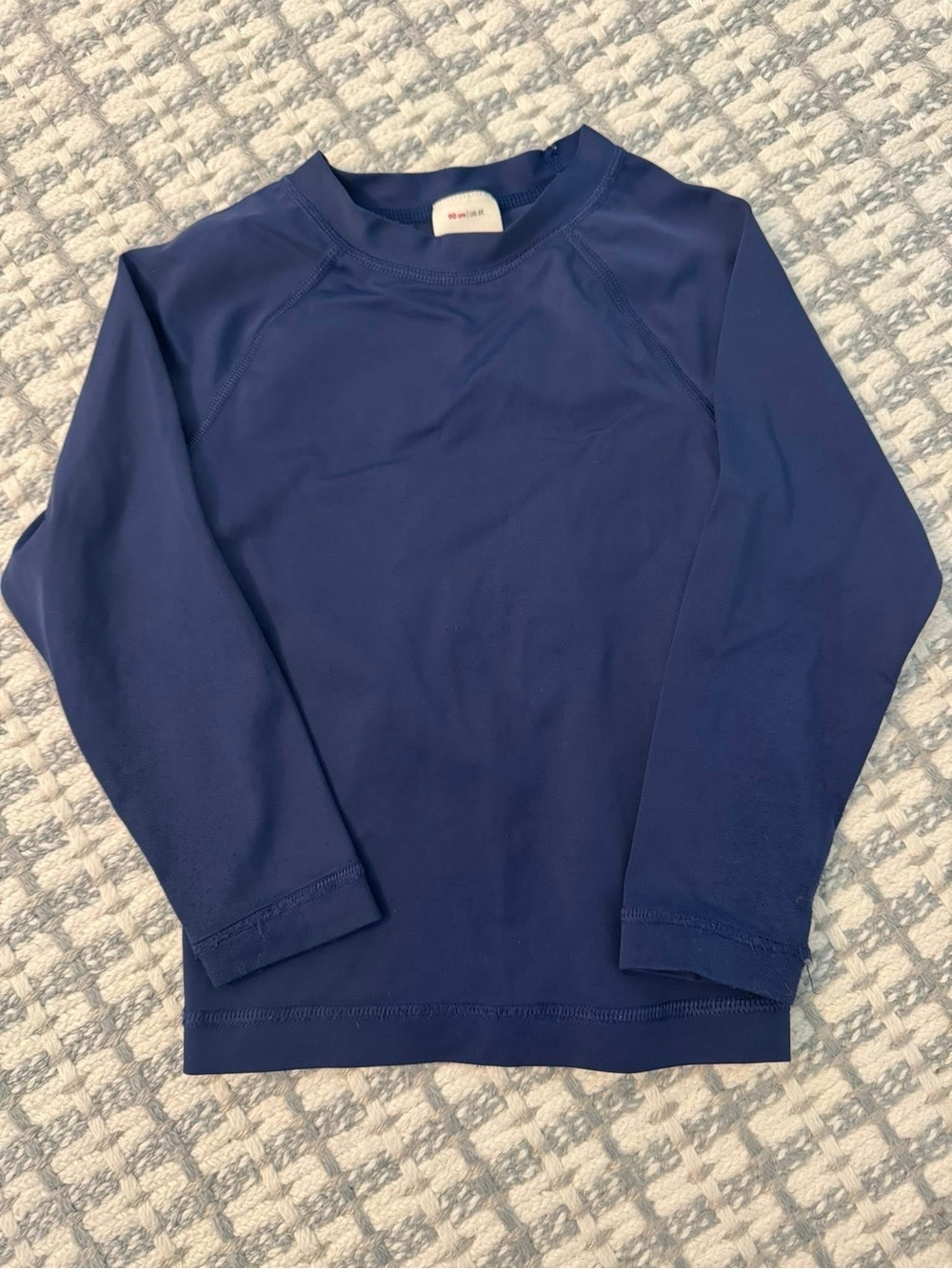 Hanna Andersson Navy Long-Sleeve Rash Guard Top